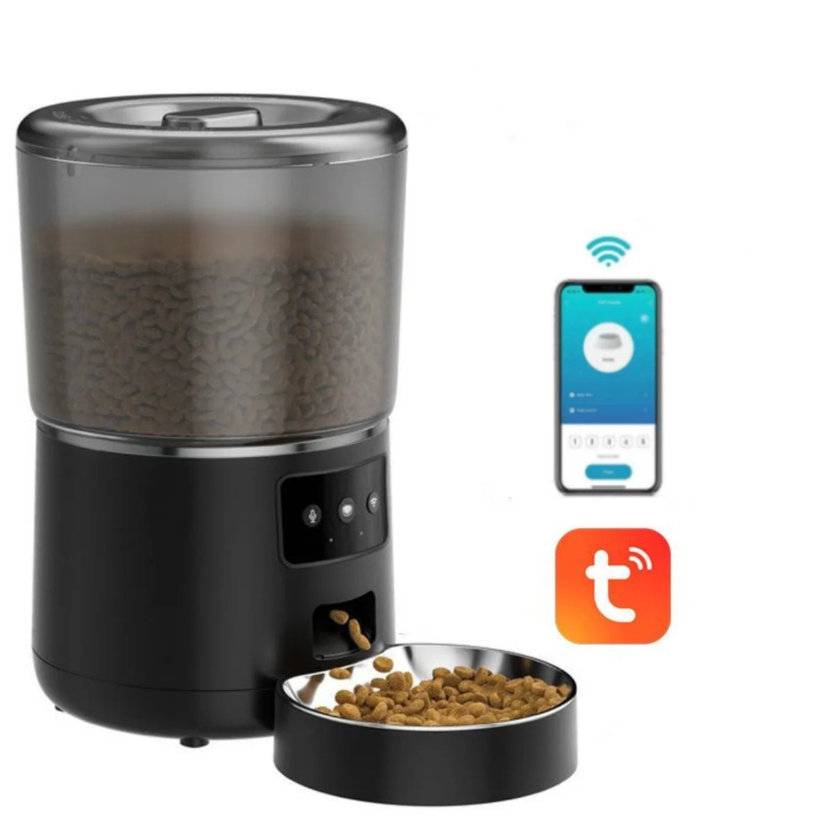 NPET 4L Smart Automatic Pet Feeder – Programmable Food Dispenser with Stainless Steel Bowl for Cats & Dogs